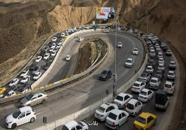 وضعیت جاده ها، امروز ۷ اردیبهشت ۱۴۰۳ ترافیک سنگین در محور چالوس