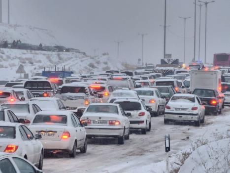 ترافیک سنگین در بزرگراه قزوین - کرج