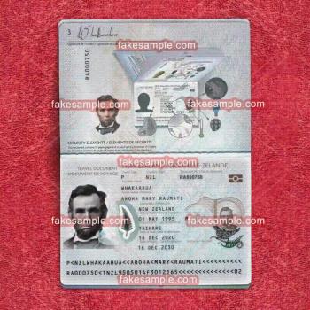 Romania and Poland Passport Fake Template
