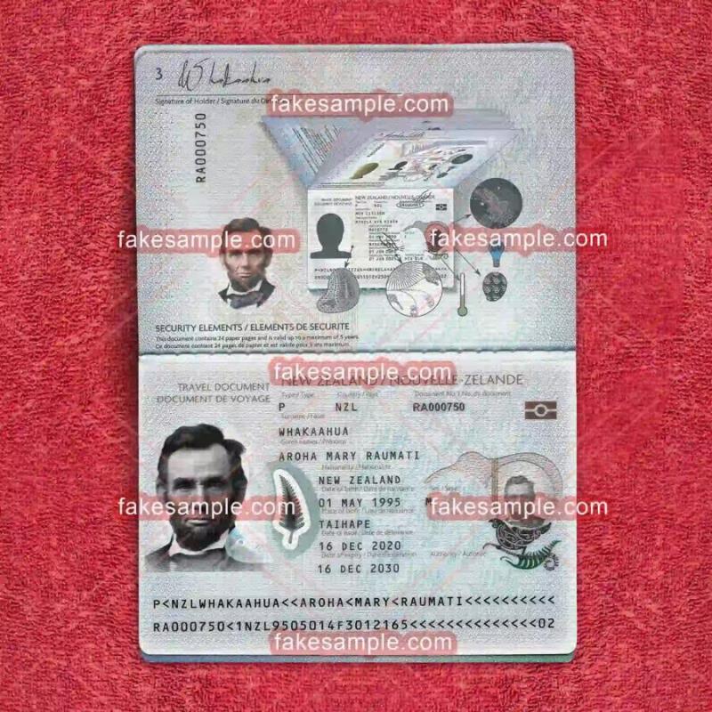 Romania and Poland Passport Fake Template