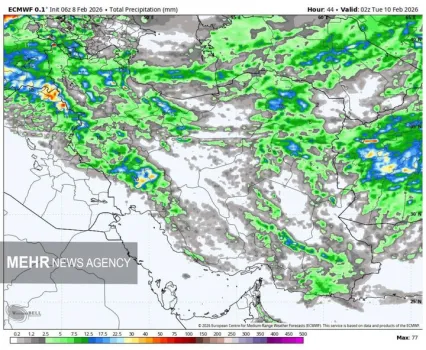 هشدار تشدید فعالیت سامانه بارشی باران و برف در 20 استان تا پایان هفته